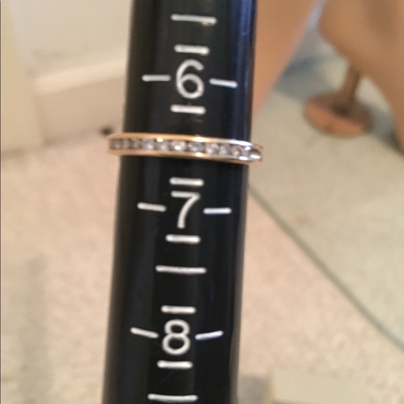 14k diamond channel set eternity band - Picture 2 of 11
